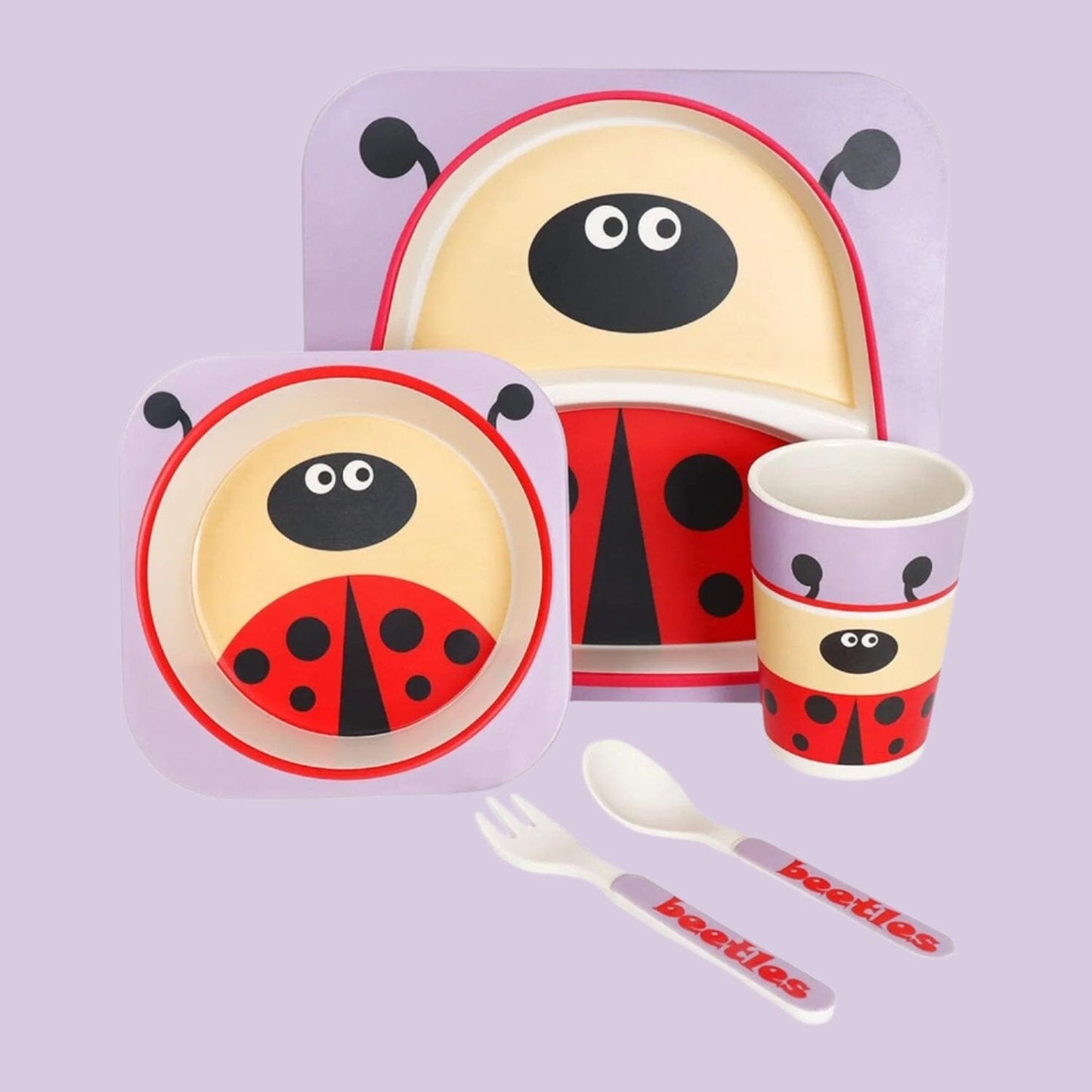 VAISSELLE BEBE - BambooKid™ - Coccinelle - Le Coin de Bébé