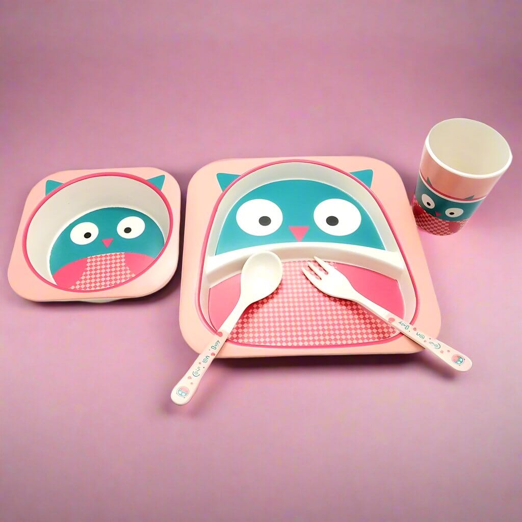 VAISSELLE BEBE - BambooKid™ - Hibou - Le Coin de Bébé