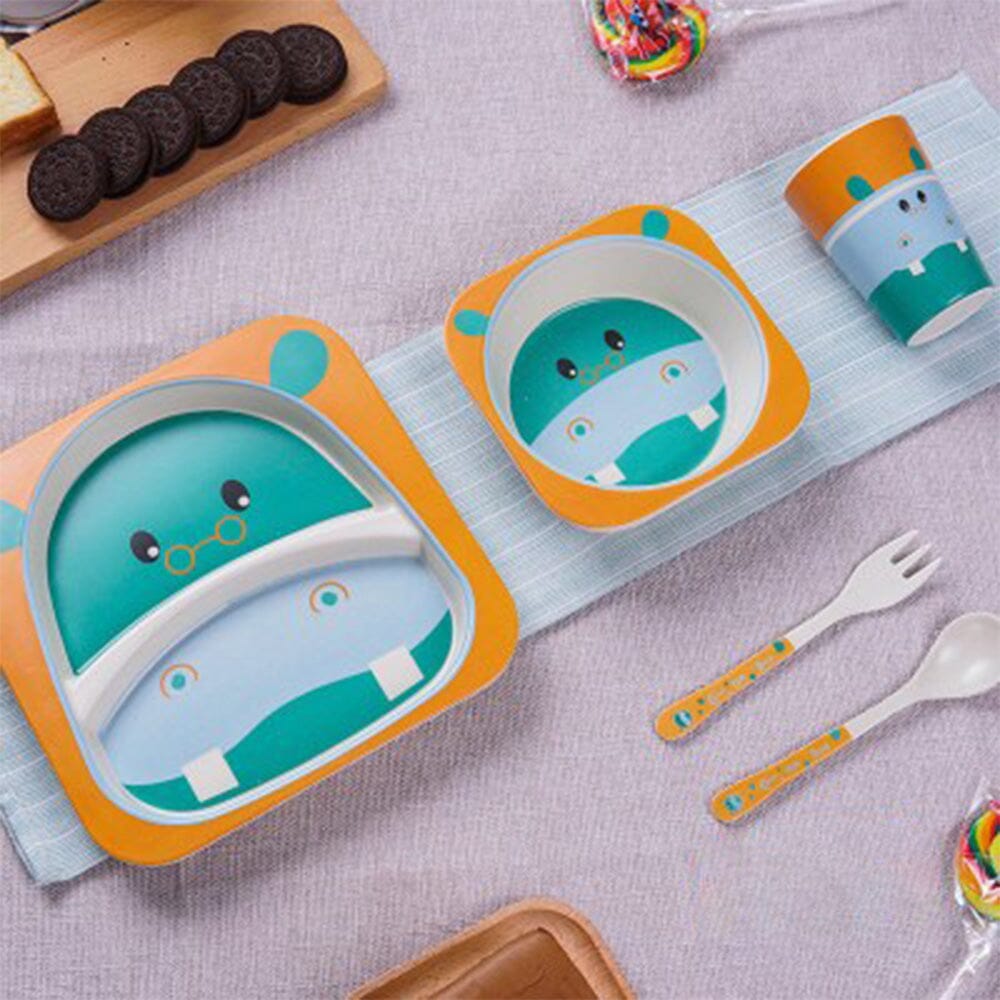 VAISSELLE BEBE - BambooKid™ - Hipopotam - Le Coin de Bébé