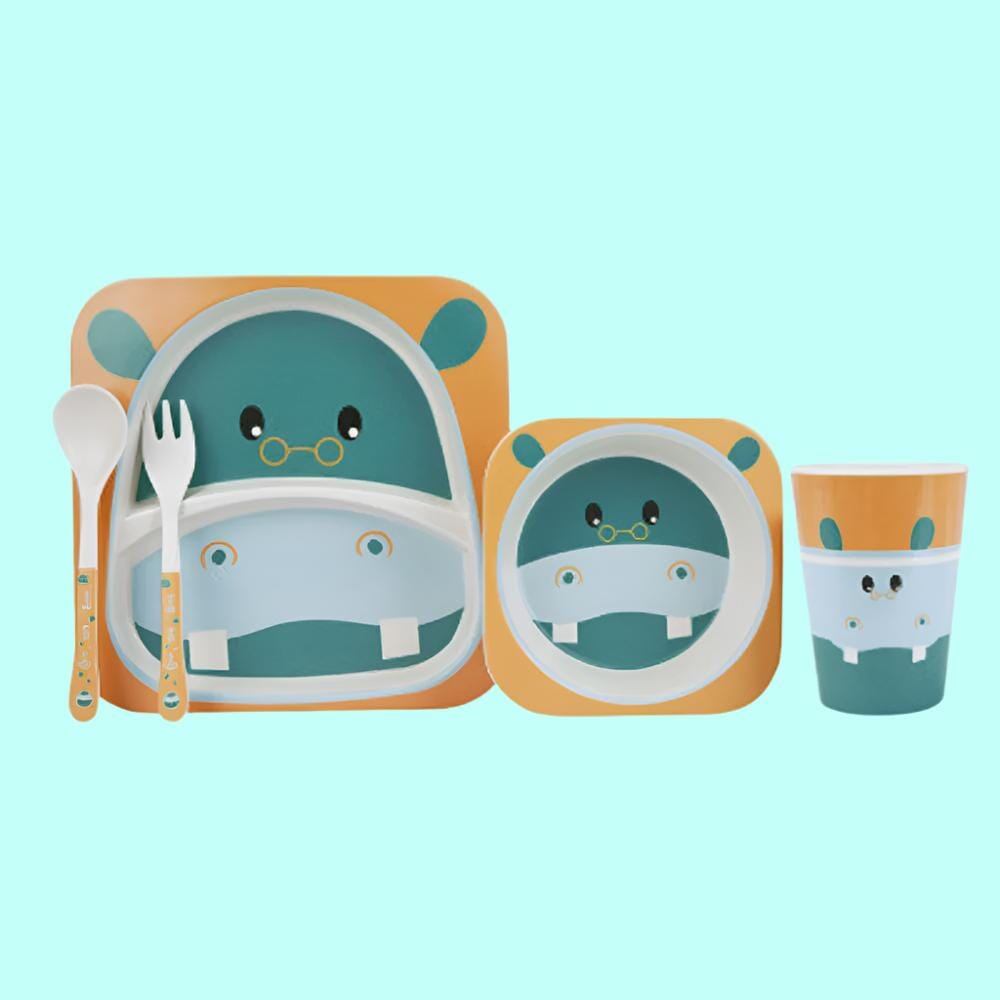 VAISSELLE BEBE - BambooKid™ - Hipopotam - Le Coin de Bébé