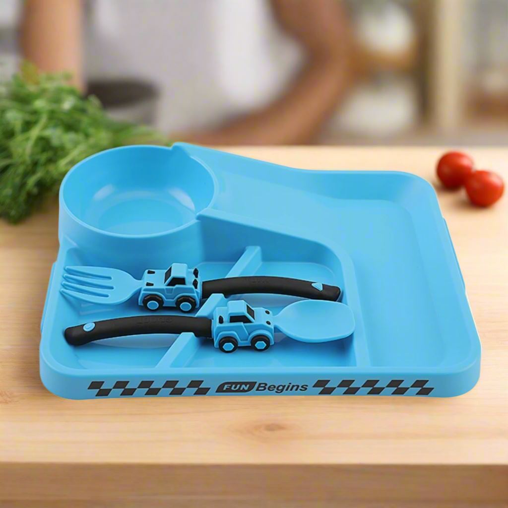 VAISSELLE BEBE - CoursePlate™ - Bleu - Le Coin de Bébé