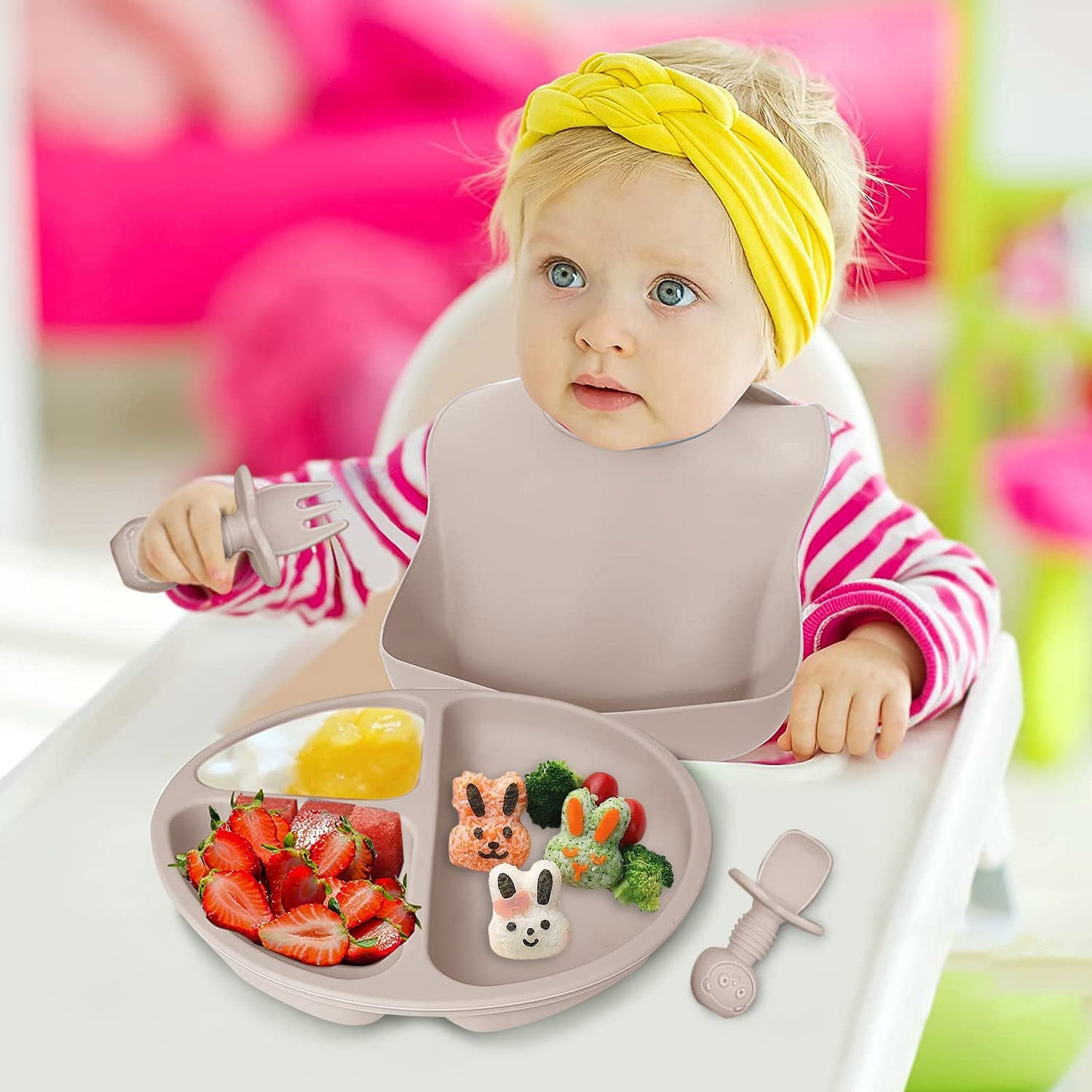VAISSELLE BEBE - TablewareBabySet™ - Beige - Le Coin de Bébé