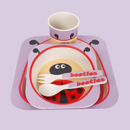 VAISSELLE BEBE - BambooKid™ - Coccinelle - Le Coin de Bébé