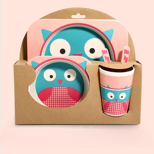 VAISSELLE BEBE - BambooKid™ - Hibou - Le Coin de Bébé