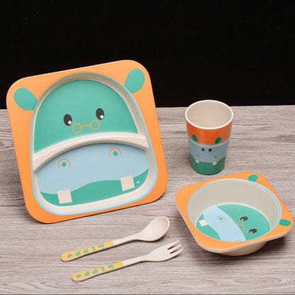 VAISSELLE BEBE - BambooKid™ - Hipopotam - Le Coin de Bébé