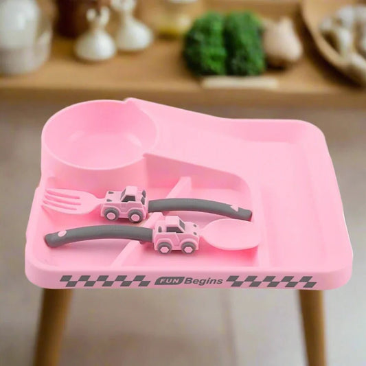 VAISSELLE BEBE - CoursePlate™ - Rose - Le Coin de Bébé