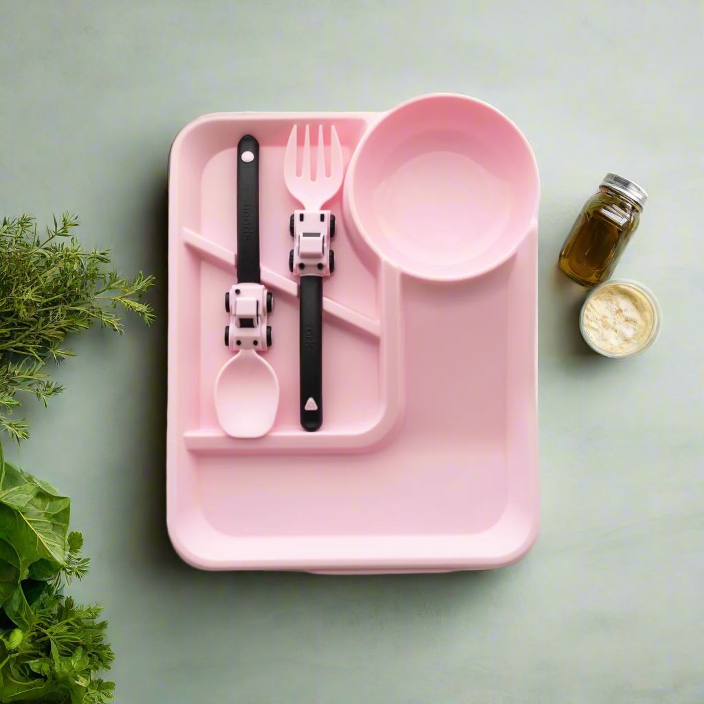 VAISSELLE BEBE - CoursePlate™ - Rose - Le Coin de Bébé