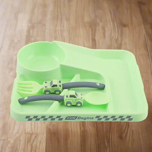 VAISSELLE BEBE - CoursePlate™ - Vert - Le Coin de Bébé